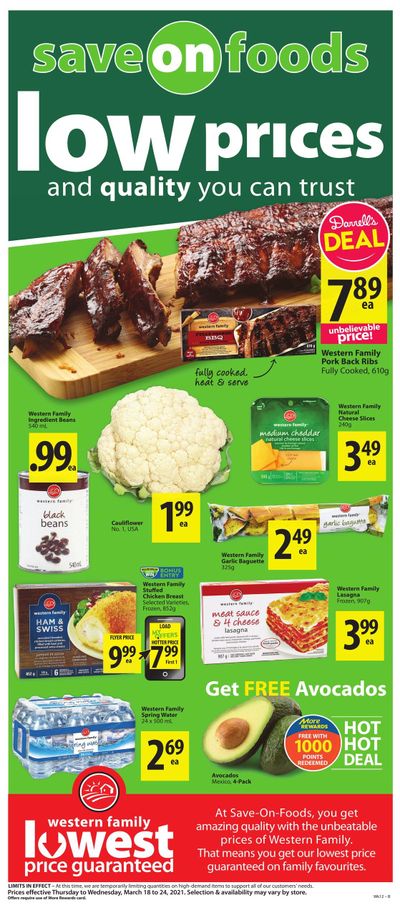 Save on Foods (AB) Flyer March 18 to 24