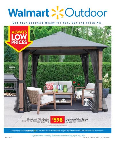 Walmart Outdoor Flyer March 18 to April 21