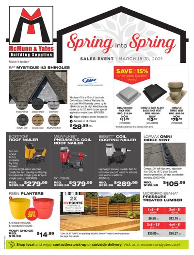 McMunn & Yates Building Supplies Flyer March 18 to 31