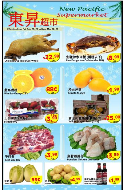 New Pacific Supermarket Flyer February 28 to March 2