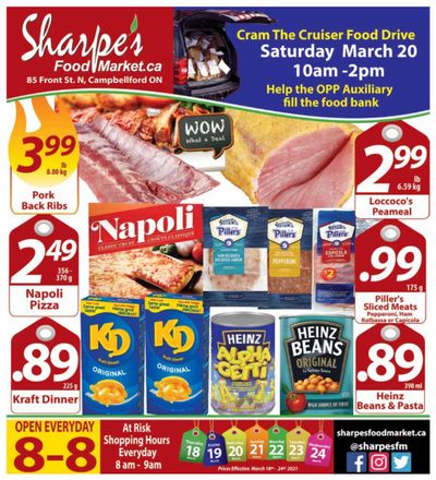 Sharpe's Food Market Flyer March 18 to 24