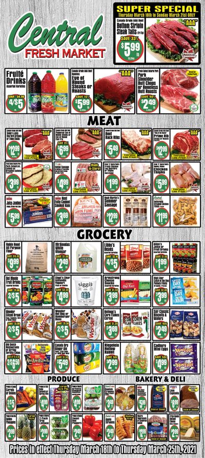 Central Fresh Market Flyer March 18 to 25