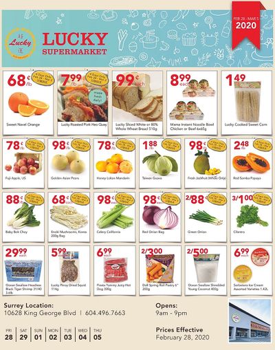 Lucky Supermarket (Surrey) Flyer February 28 to March 5