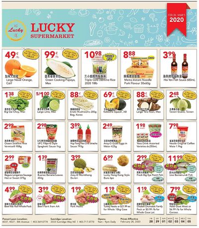 Lucky Supermarket (Calgary) Flyer February 28 to March 5
