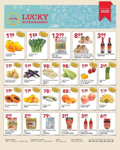 Lucky Supermarket (Edmonton) Flyer February 28 to March 5