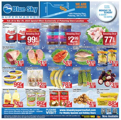 Blue Sky Supermarket (Pickering) Flyer February 28 to March 5