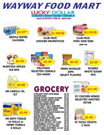 WayWay Food Mart Flyer February 28 to March 5