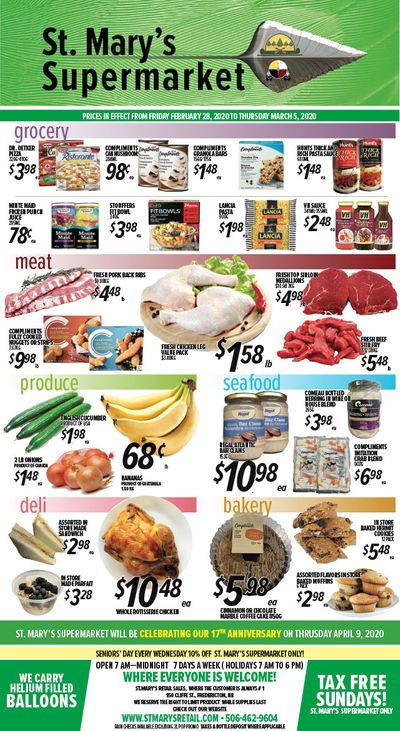 St. Mary's Supermarket Flyer February 28 to March 5