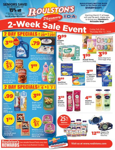 Roulston's Pharmacy Flyer February 28 to March 12