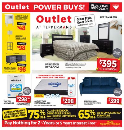 Outlet at Tepperman's Flyer February 28 to March 5