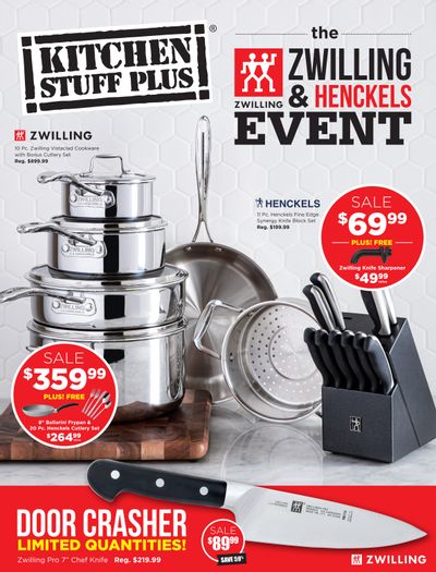 Kitchen Stuff Plus Henckels Event Flyer March 18 to April 5