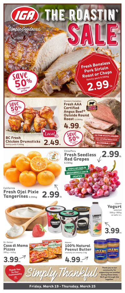 IGA Stores of BC Flyer March 19 to 25