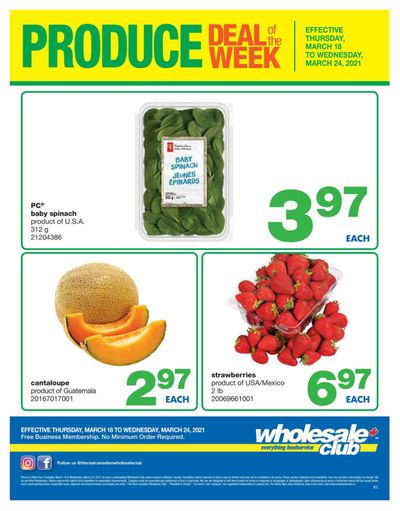 Wholesale Club (Atlantic) Produce Deal of the Week Flyer March 18 to 24