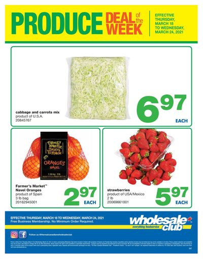 Wholesale Club (ON) Produce Deal of the Week Flyer March 18 to 24