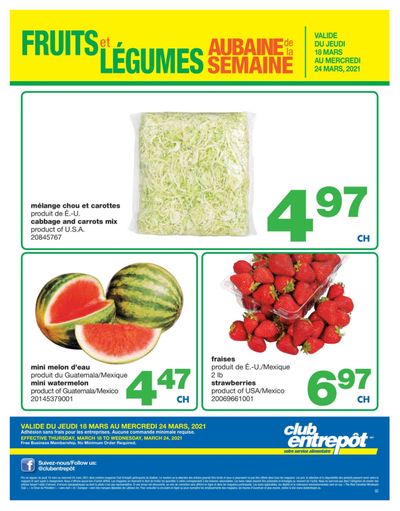 Wholesale Club (QC) Produce Deal of the Week Flyer March 18 to 24