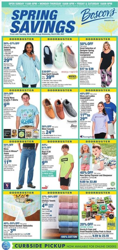 Boscov's Weekly Ad Flyer March 18 to March 24