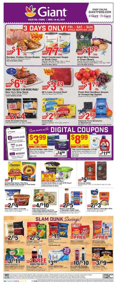 Giant Food Weekly Ad Flyer March 19 to March 25