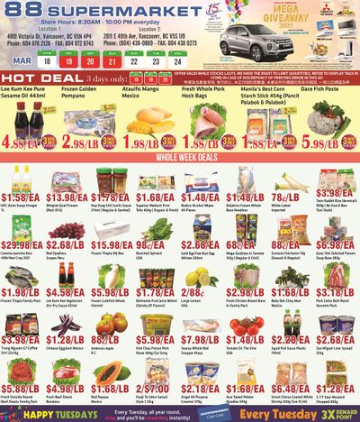 88 Supermarket Flyer March 18 to 24