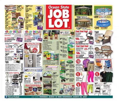 Ocean State Job Lot Weekly Ad Flyer March 18 to March 24