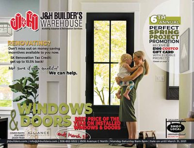 J&H Builder's Warehouse Flyer March 18 to 31