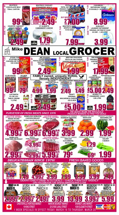 Mike Dean's Super Food Stores Flyer March 19 to 25