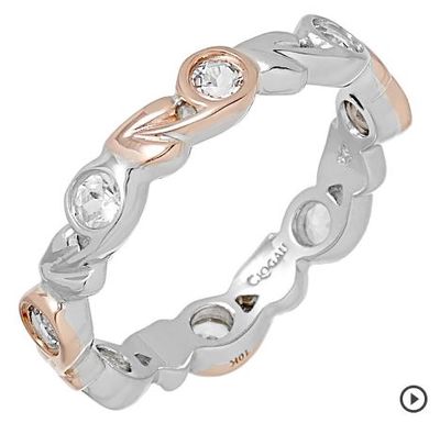 Clogau Gold Sterling Silver and 10K Gold White Topaz Tree of Life Ring For $219.99 At TSC Stores Canada 