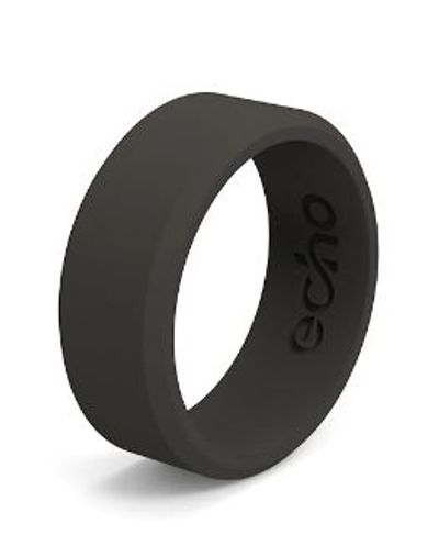 Echo Silicone Ring - Men's Bevelled Black For $10.99 At Showcase Canada 