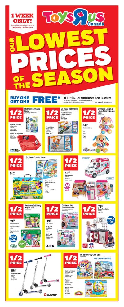 Toys R Us Flyer October 17 to 23