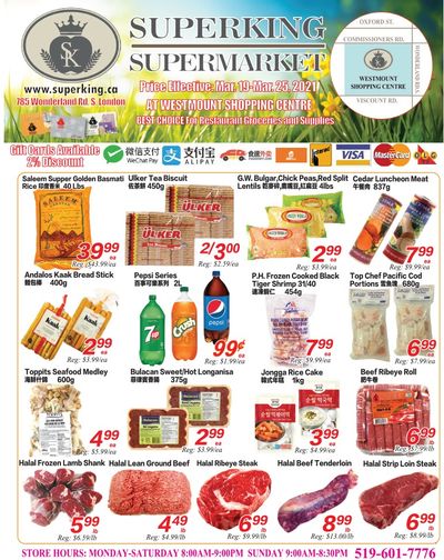 Superking Supermarket (London) Flyer March 19 to 25