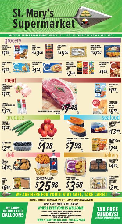 St. Mary's Supermarket Flyer March 19 to 25