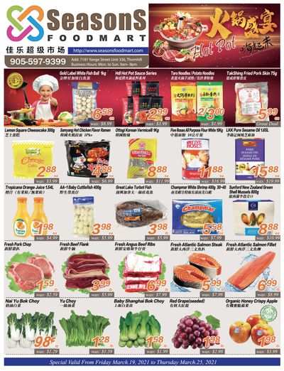 Seasons Food Mart (Thornhill) Flyer March 19 to 25