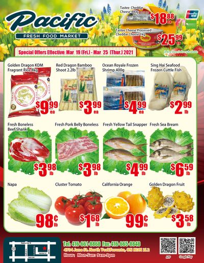 Pacific Fresh Food Market (North York) Flyer March 19 to 25