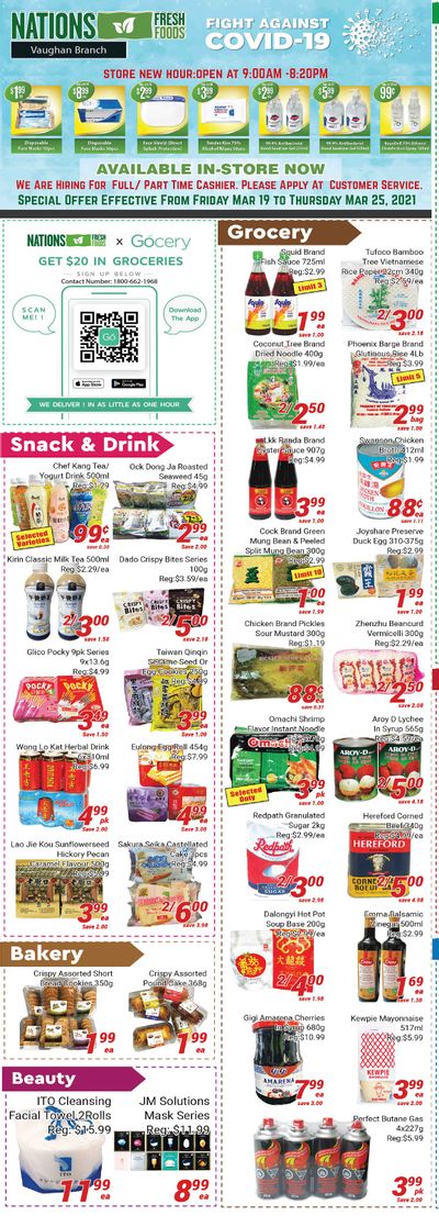 Nations Fresh Foods (Vaughan) Flyer March 19 to 25