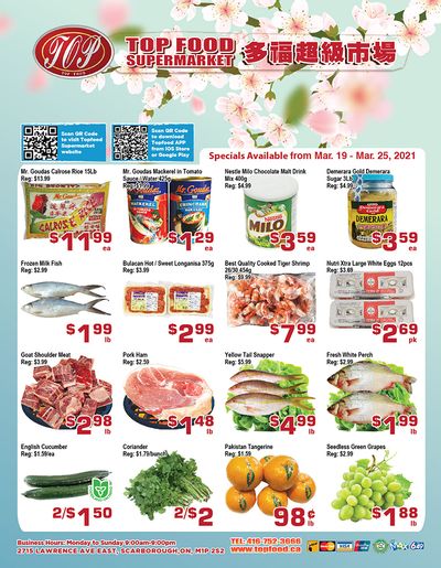 Top Food Supermarket Flyer March 19 to 25