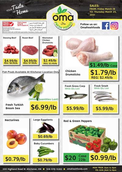 Oma Fresh Foods Flyer March 19 to 25