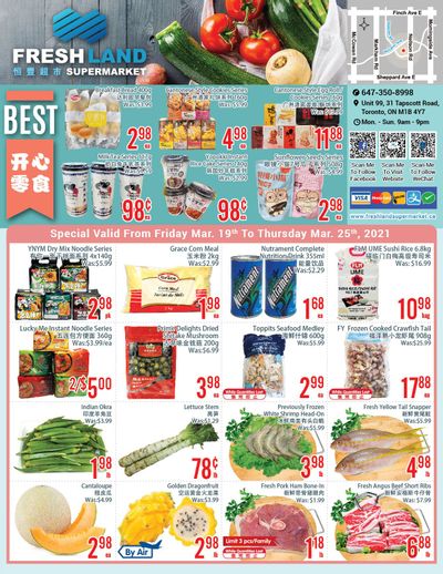 FreshLand Supermarket Flyer March 19 to 25