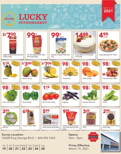 Lucky Supermarket (Surrey) Flyer March 19 to 25