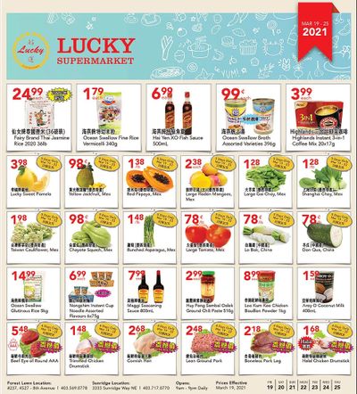 Lucky Supermarket (Calgary) Flyer March 19 to 25