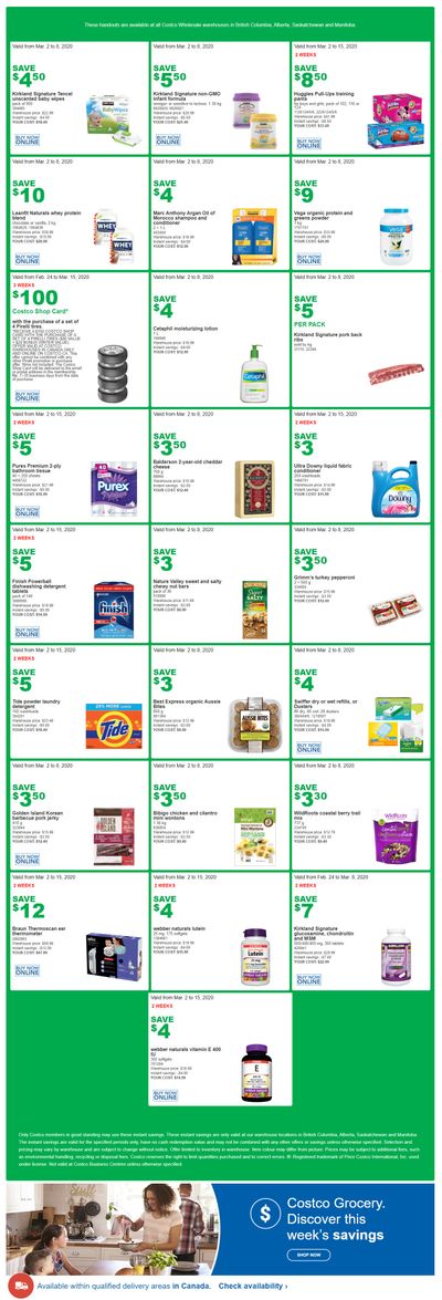 Costco (BC, AB, SK & MB) Weekly Savings March 2 to 8