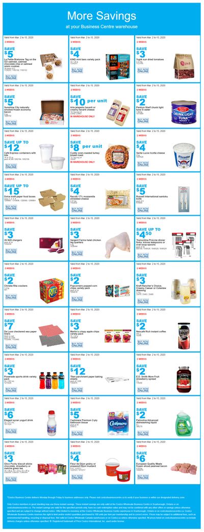 Costco Business Centre (Scarborough, ON) Instant Savings Flyer March 2 to 15