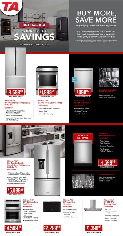 TA Appliances and Barbecues Flyer February 27 to April 1
