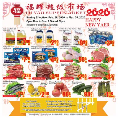 Fu Yao Supermarket Flyer February 28 to March 5