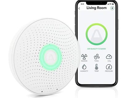 Airthings Wave Plus Indoor Air Quality Monitor with Radon Detection – Free App & Web Dashboard – Easy-to-Use – Radon, Tvocs, Co2, Temperature, Humidity & Air Pressure – Bluetooth – Battery Operated For $269.99 At Amazon Canada