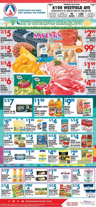 Associated Supermarkets Weekly Ad Flyer March 19 to March 25