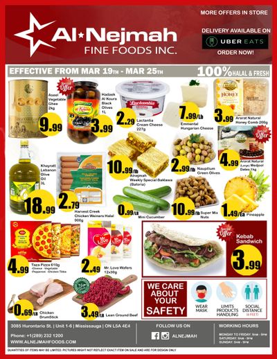Alnejmah Fine Foods Inc. Flyer March 19 to 25
