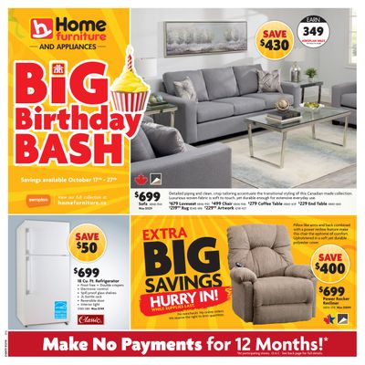 Home Furniture (Atlantic) Flyer October 17 to 27