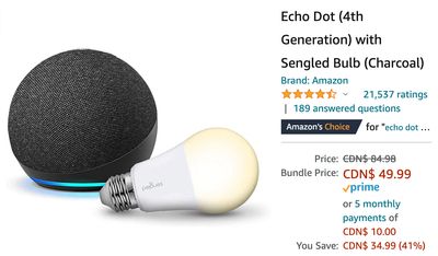 Amazon Canada Device Deals: Save 41% on Echo Dot + Save 36% on Echo Auto- Hands-Free Alexa in Your Car + More Offers
