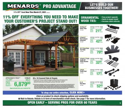 Menards Weekly Ad Flyer March 18 to March 27