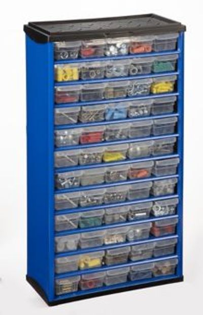 Mastercraft 60-Drawer Metal Bin Cabinet on Sale for $37.49 at Canadian Tire Canada