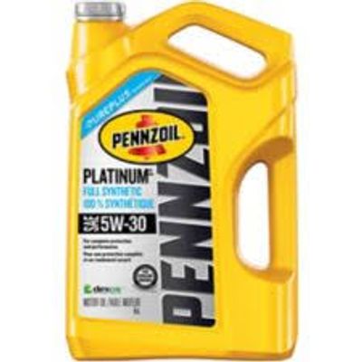 Pennzoil Ultra Platinum SyntheticEngineOil, 5-L on Sale for $33.99 (Save  $28) at Canadian Tire Canada